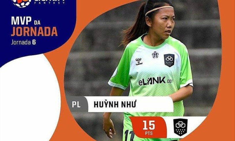 Huỳnh Như hay nhất vòng 6 giải nữ Bồ Đào Nha