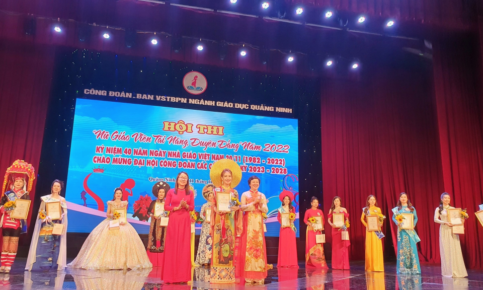 Hội thi nữ giáo viên tài năng duyên dáng ngành giáo dục Quảng Ninh 2022