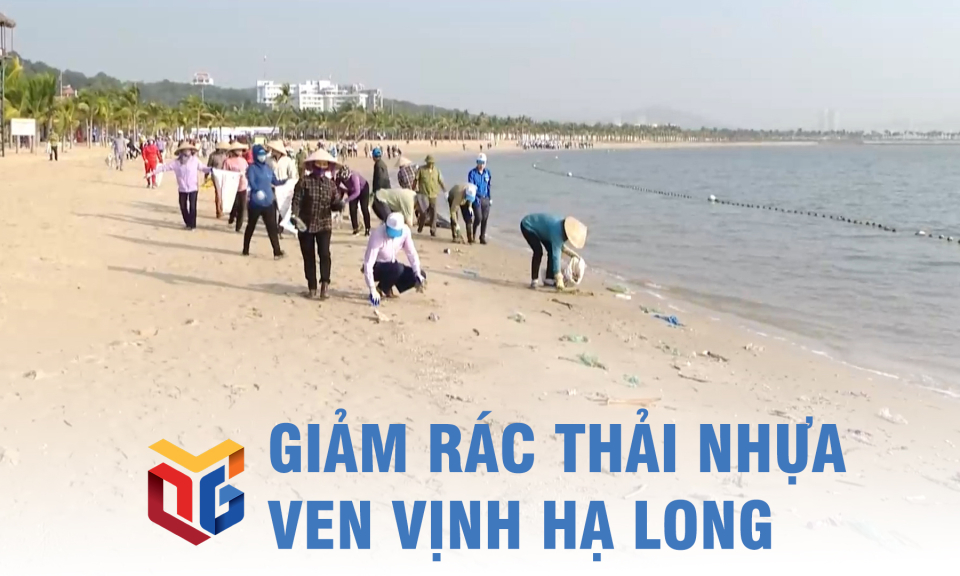 Đẩy mạnh phong trào giảm rác thải nhựa ven vịnh Hạ Long