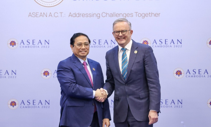Thủ tướng Phạm Minh Chính gặp Thủ tướng Australia