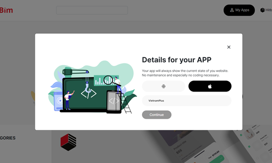 Dịch vụ độc đáo cho phép tạo 'app' nhanh và đẹp đến từ Hàn Quốc
