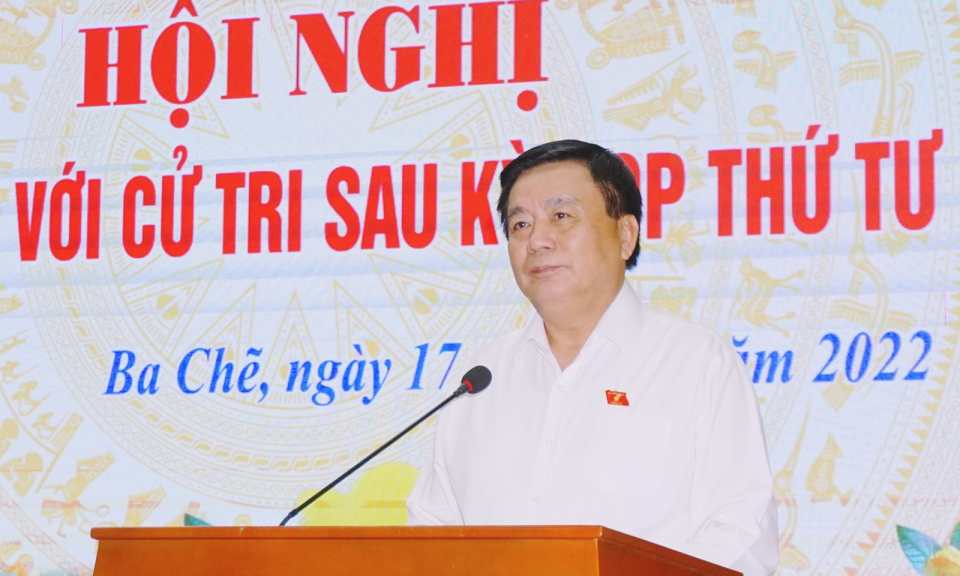 Đoàn Đại biểu Quốc hội tỉnh tiếp xúc cử tri huyện Ba Chẽ 