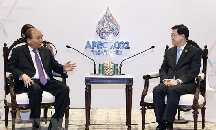 Chủ tịch nước tiếp quan chức Hong Kong và IMF bên lề APEC 2022