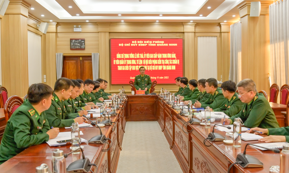 Bộ Tư lệnh BĐBP kiểm tra công tác chuẩn bị diễn tập khu vực phòng thủ tỉnh Quảng Ninh năm 2022