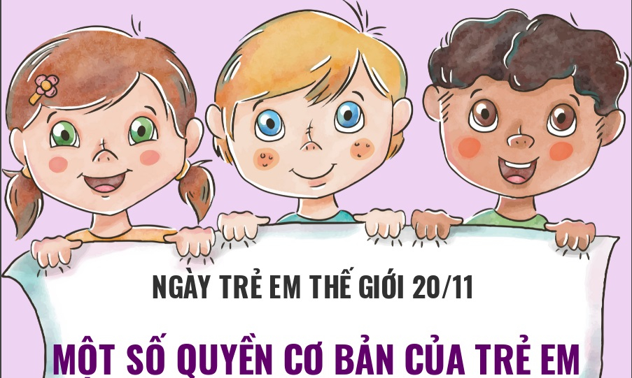 Ngày trẻ em thế giới 20/11: Một số quyền cơ bản của trẻ em