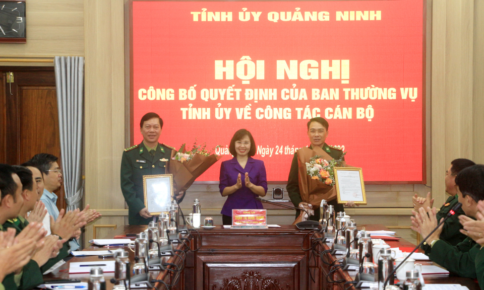 Công bố quyết định của Ban Thường vụ Tỉnh ủy về công tác cán bộ