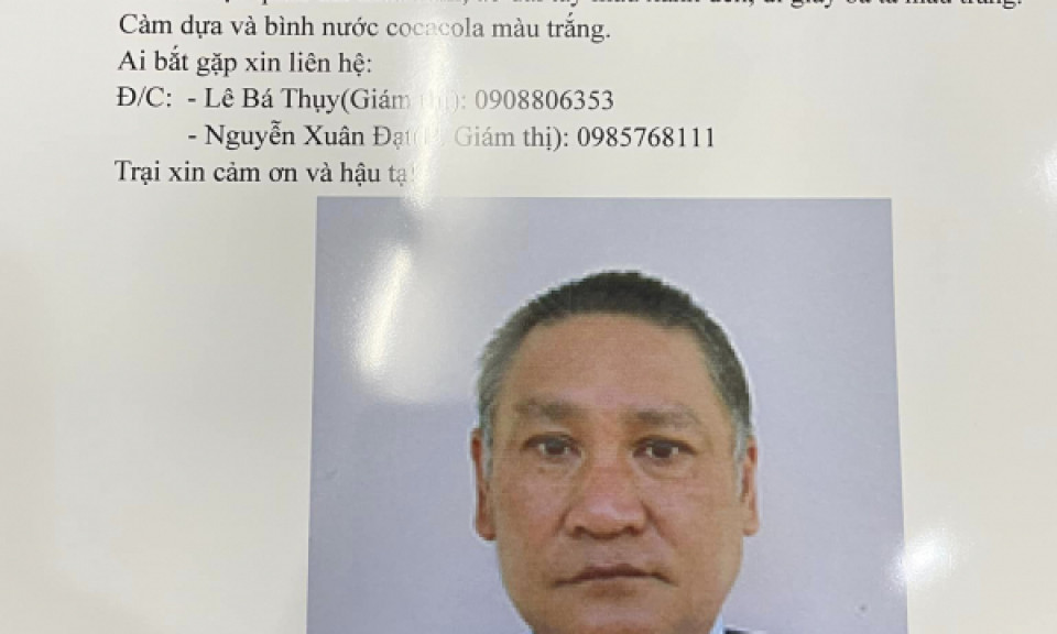 Đã bắt được phạm nhân trốn khỏi Trại giam Thủ Đức