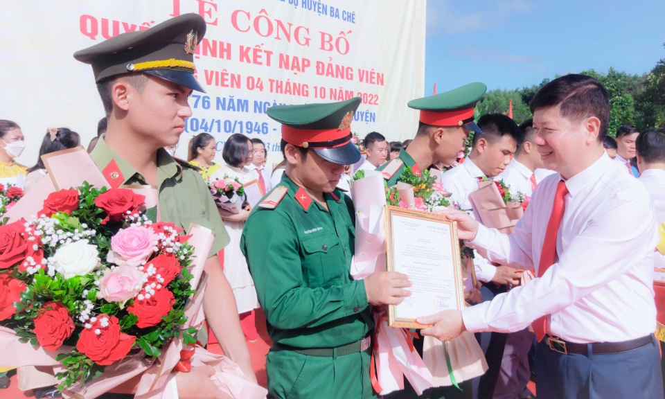 Giải pháp phát triển đảng viên của Ba Chẽ
