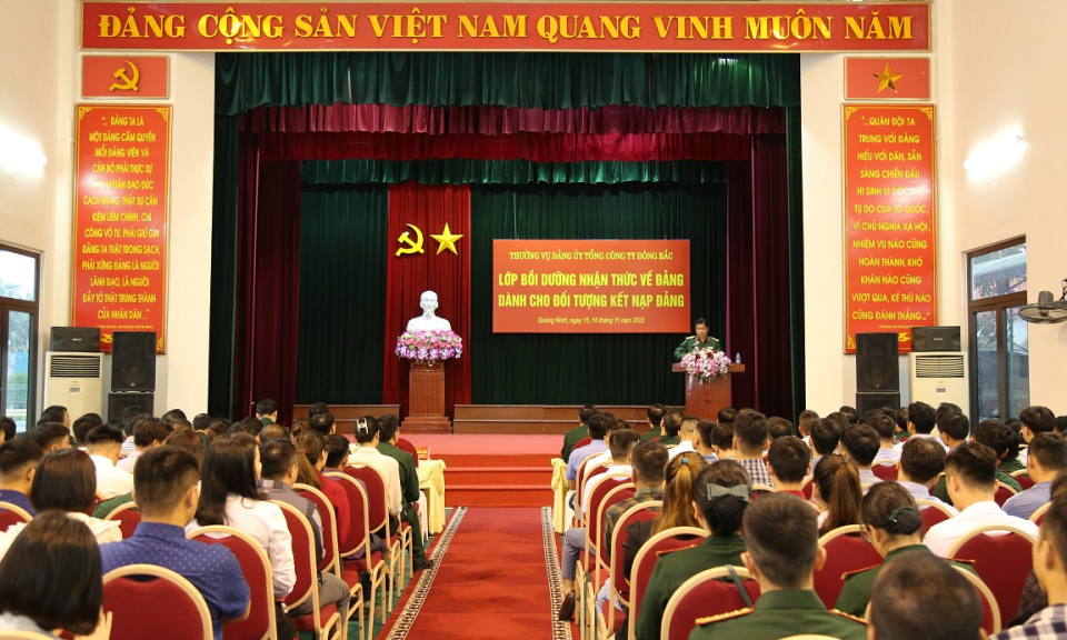Tổng Công ty Đông Bắc: Tổ chức bồi dưỡng nhận thức về Đảng cho đối tượng kết nạp Đảng