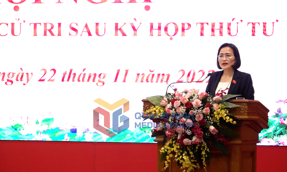Đại biểu Quốc hội Trần Thị Kim Nhung tiếp xúc cử tri tại Bình Liêu, Cẩm Phả, tháng 11-2022