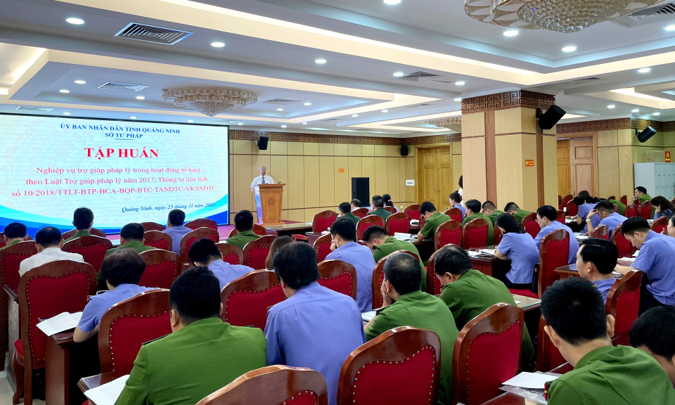 Tập huấn nghiệp vụ trợ giúp pháp lý trong hoạt động tố tụng 
