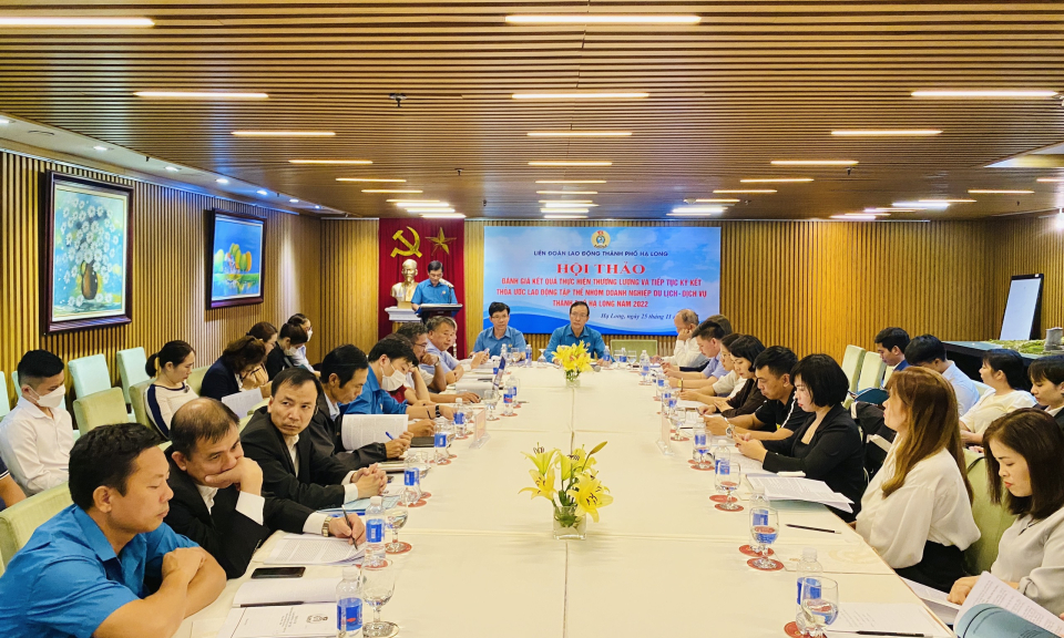 Đánh giá kết quả thực hiện Thỏa ước LĐ tập thể nhóm doanh nghiệp du lịch-dịch vụ 