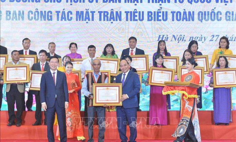 Chủ tịch nước: Đội ngũ cán bộ Mặt trận cơ sở đóng góp quan trọng trong xây dựng hệ thống chính trị