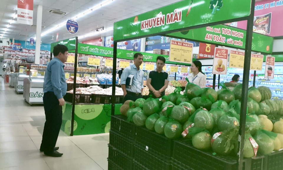 Đoàn công tác Sở Công Thương khảo sát kênh tiêu thụ nông sản tại TX Đông Triều