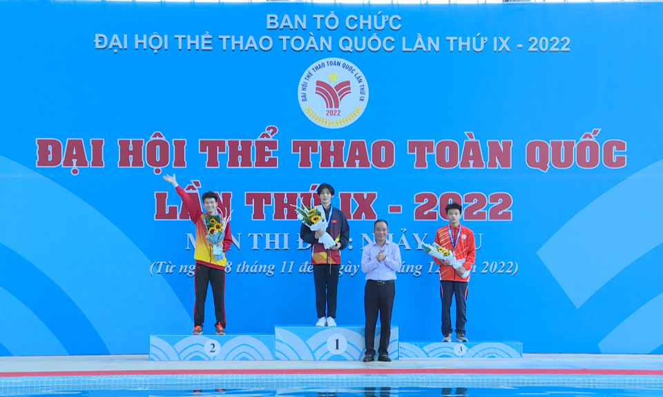 Đội Nhảy cầu Quảng Ninh giành 1 huy chương bạc trong ngày thi đấu đầu tiên