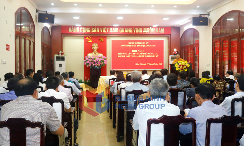 Đại biểu Quốc hội Thích Thanh Quyết tiếp xúc cử tri TP Móng Cái, tháng 11-2022