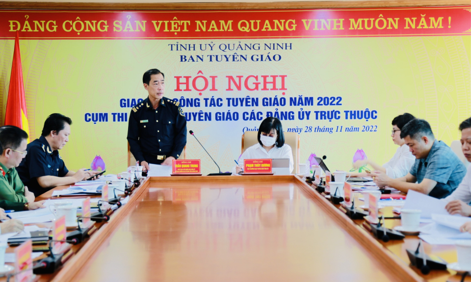 Hội nghị giao ban công tác tuyên giáo năm 2022 của Cụm thi đua Ban tuyên giáo, Ban tuyên huấn các đảng bộ trực thuộc 
