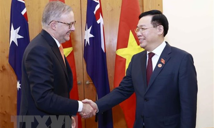 Chủ tịch Quốc hội Vương Đình Huệ hội kiến Thủ tướng Australia Albanese