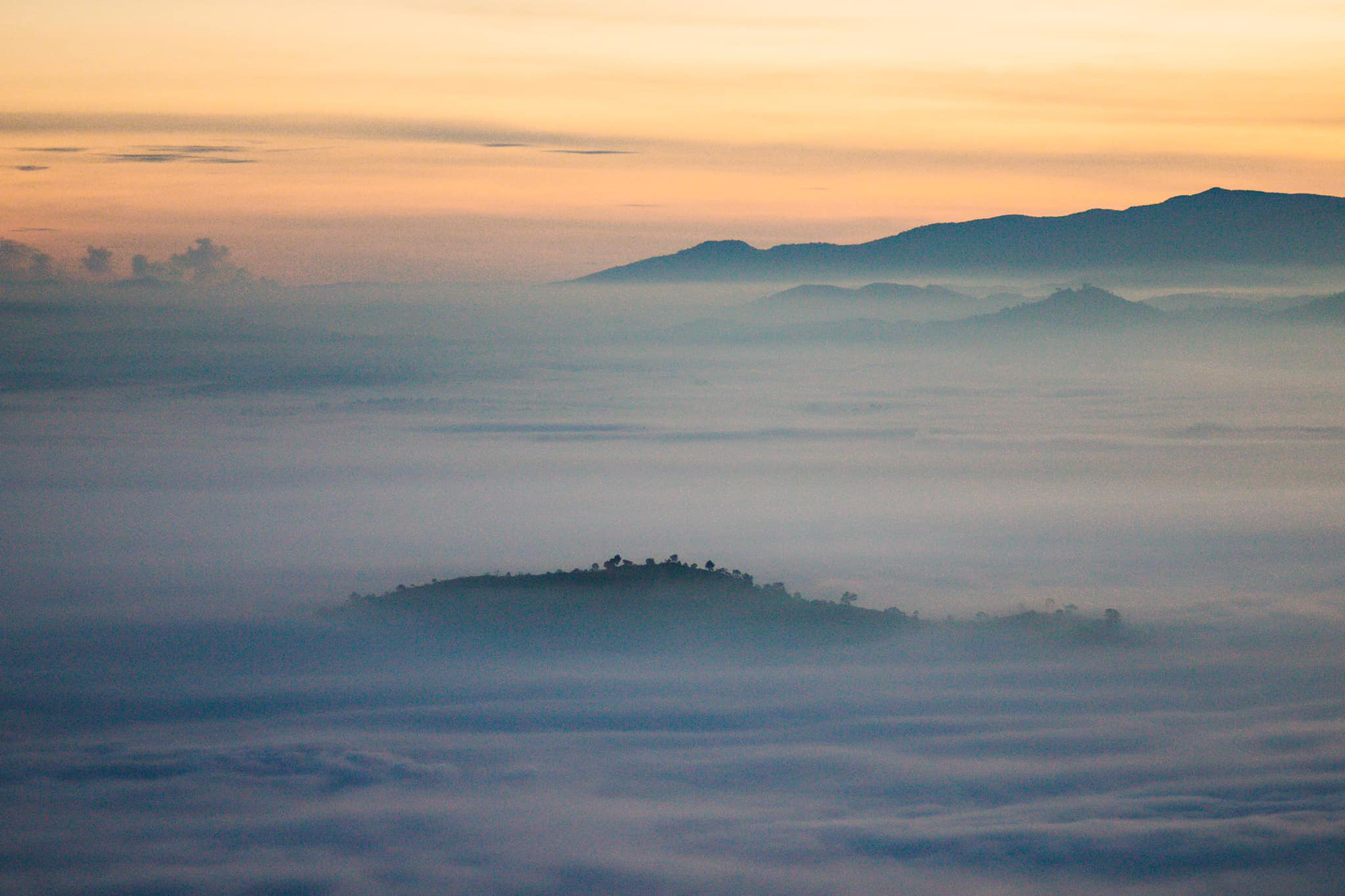 The lure of clouds in mountain pass near Da Lat