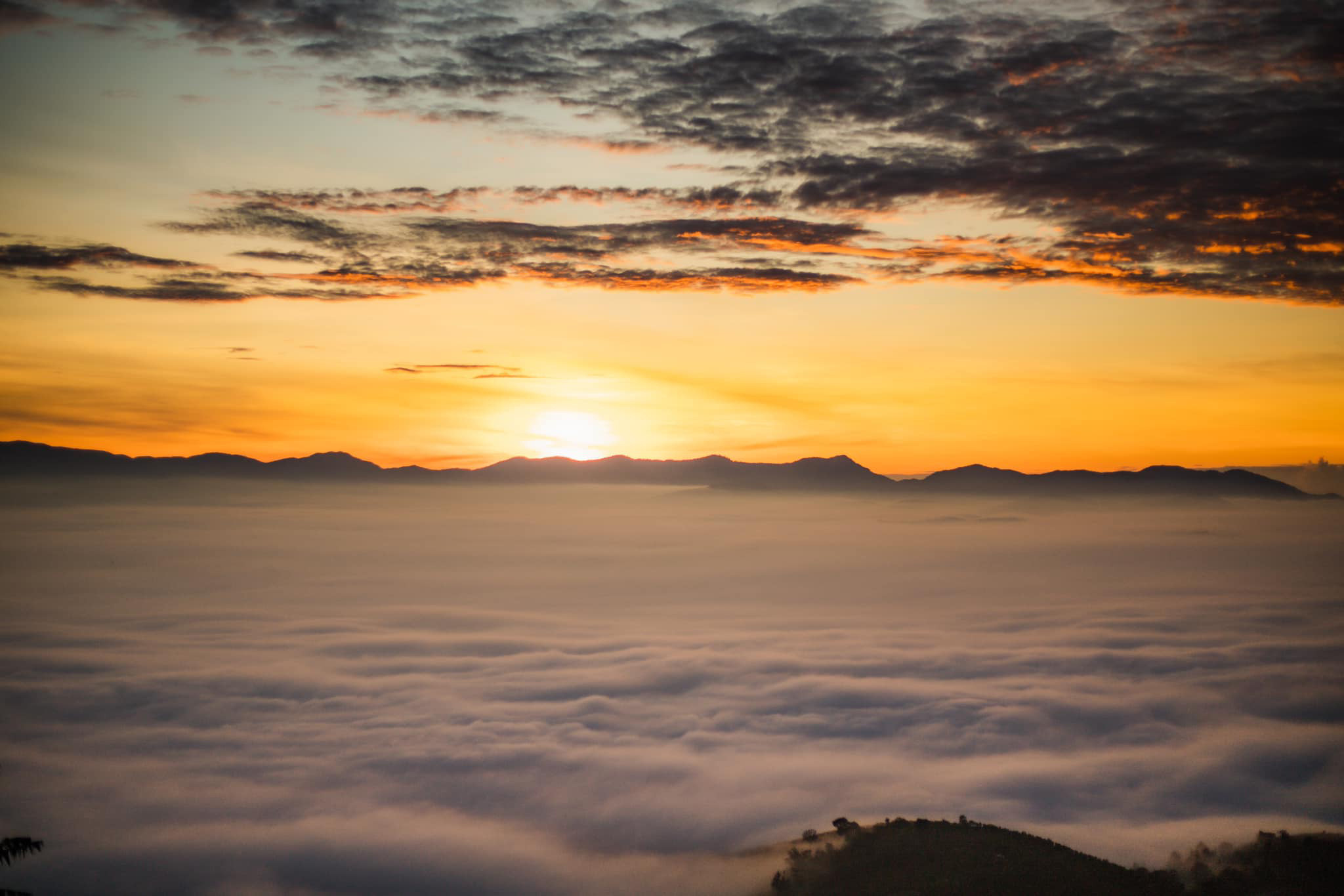 The lure of clouds in mountain pass near Da Lat