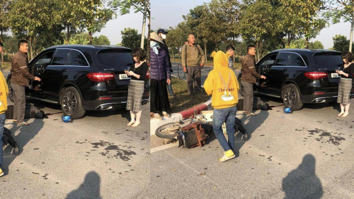Hà Nội: Va chạm với ô tô Mercedes, người phụ nữ đi xe máy tử vong 1