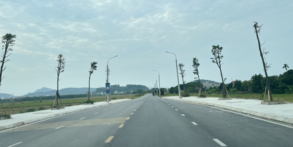 Đường nối Ngã ba đường tránh Hưng Đạo đến khu đô thị Hồng Phong cơ bản đã hoàn thành.