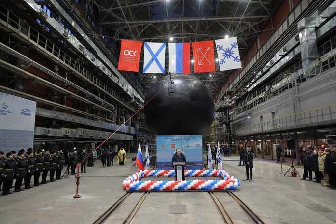 Nga hạ thuỷ tàu ngầm siêu tàng hình mới - Ảnh 2.