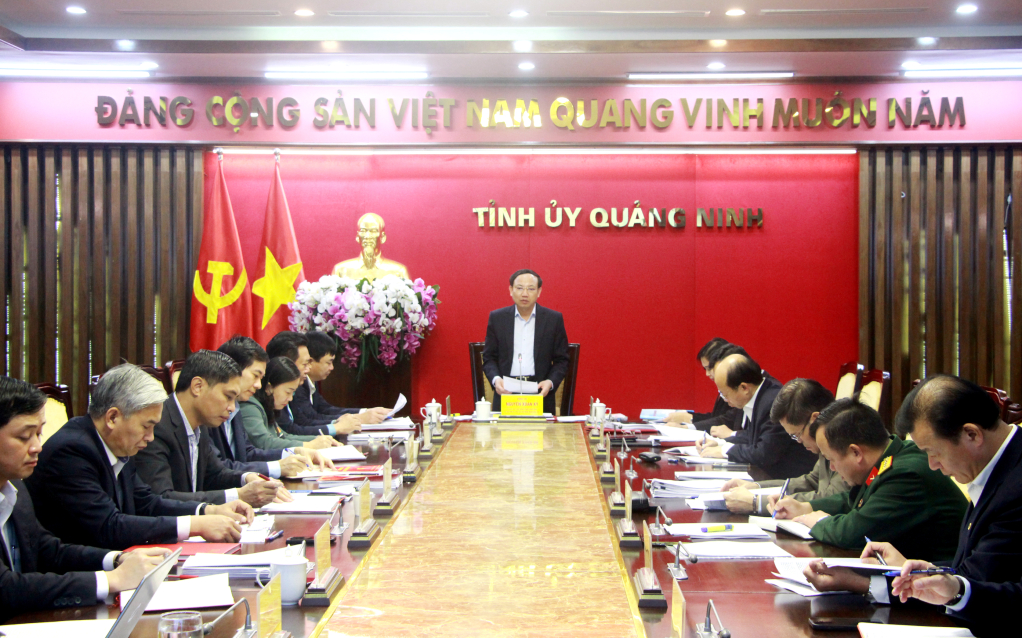 Hội nghị kiểm điểm tập thể, cá nhân các đồng chí Ủy viên Ban Thường vụ Tỉnh ủy.