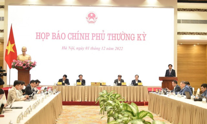 Họp báo Chính phủ thường kỳ tháng 11/2022