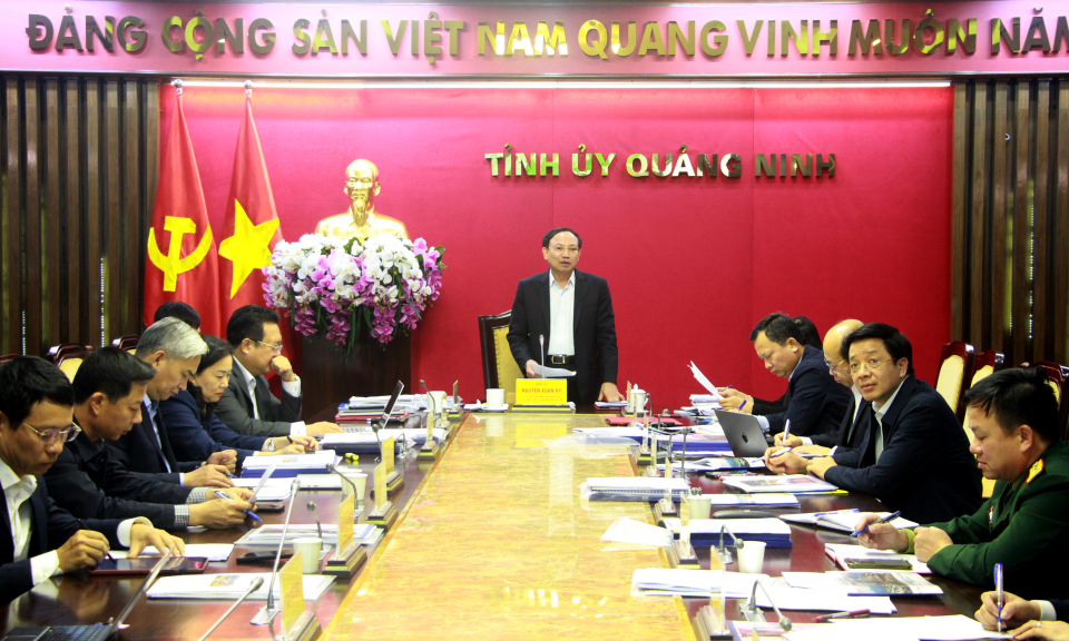 Giao ban Thường trực Tỉnh ủy