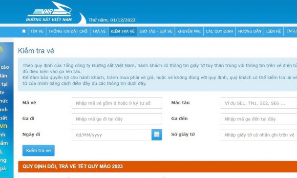 Cách kiểm tra vé tàu hỏa hợp lệ, tránh vé giả