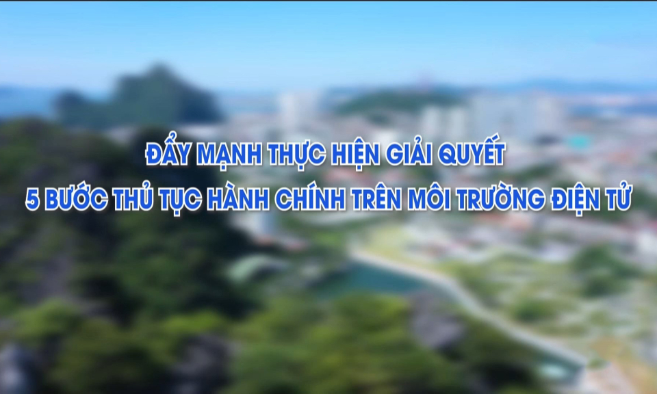 Đẩy mạnh thực hiện giải quyết 5 bước TTHC trên môi trường điện tử