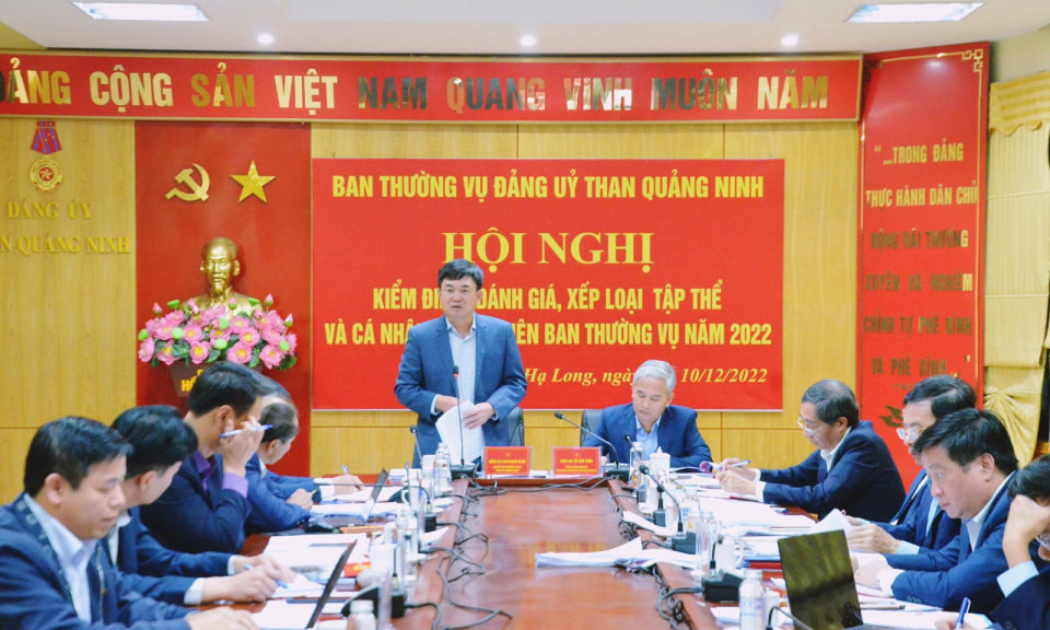 Ban Thường vụ Đảng ủy Than Quảng Ninh tổ chức kiểm điểm cuối năm 2022