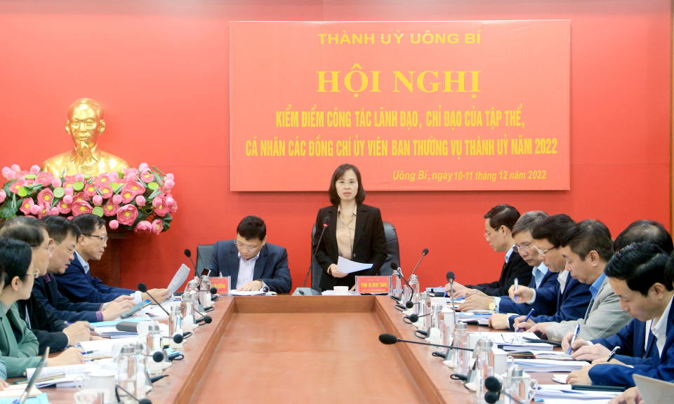 Hội nghị kiểm điểm Ban Thường vụ một số địa phương, ngành năm 2022