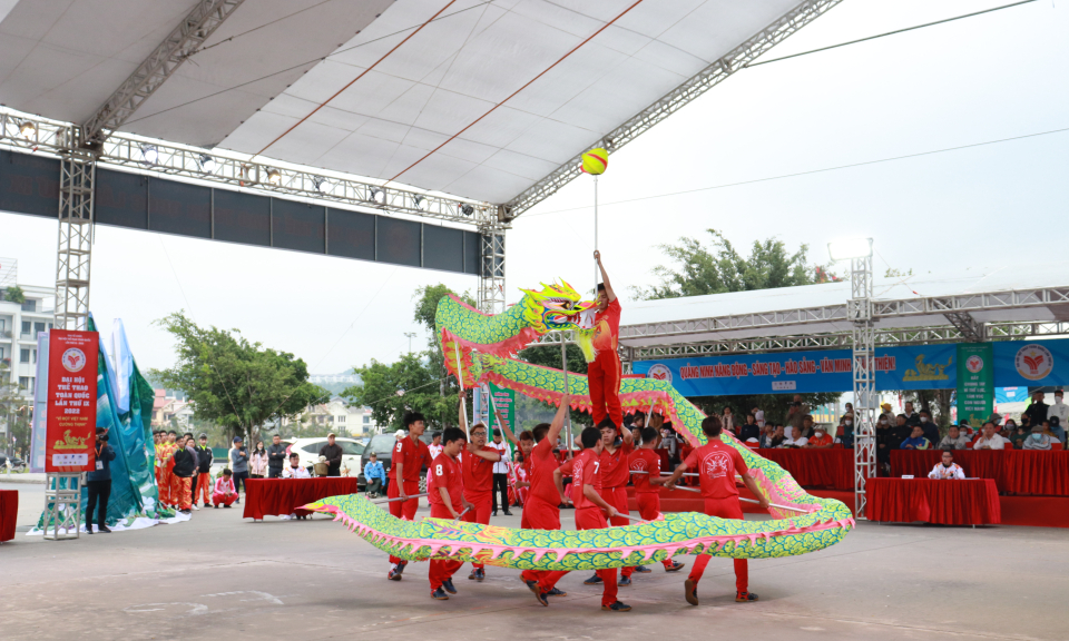 Khởi tranh môn lân - sư - rồng tại Đại hội Thể thao toàn quốc