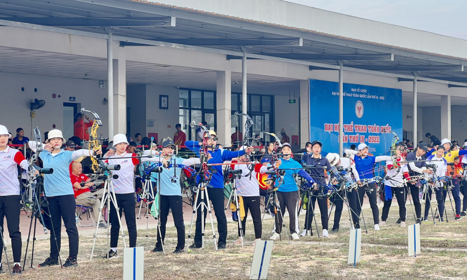 Quảng Ninh giành 1 huy chương vàng, 1 huy chương đồng trong ngày thi đấu đầu tiên môn bắn cung