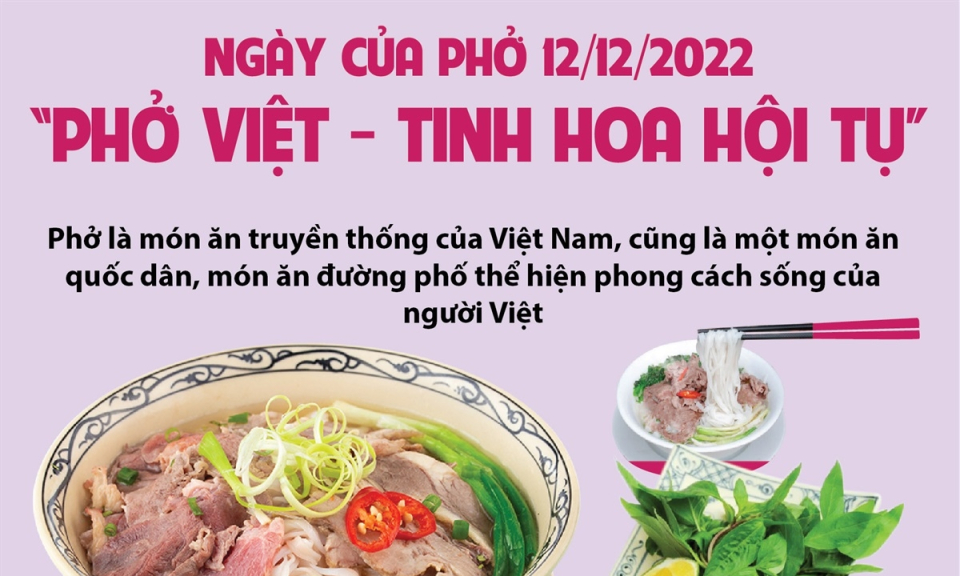 Ngày của Phở 12/12: 'Phở Việt - Tinh hoa hội tụ'