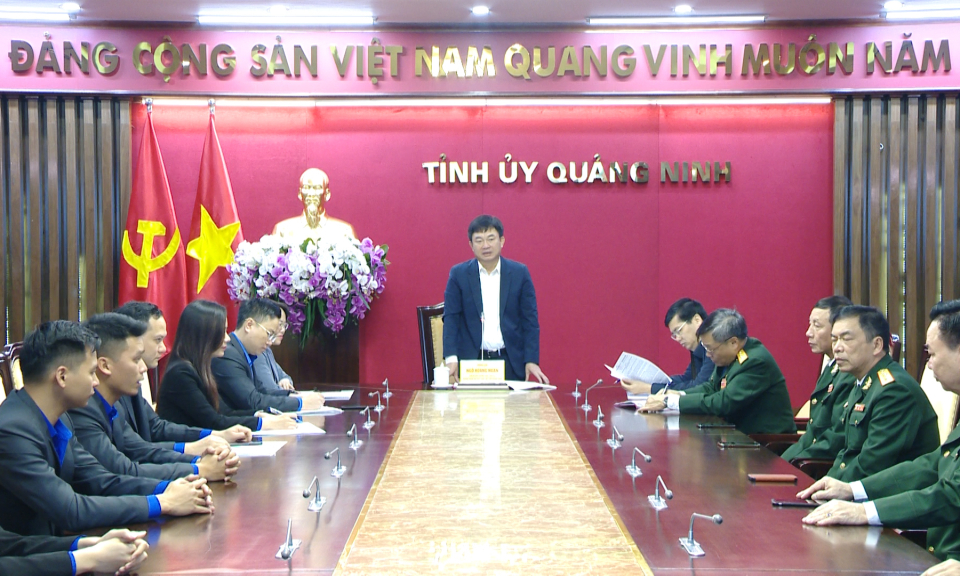 Gặp mặt Đoàn đại biểu Hội Cựu chiến binh tỉnh và Đoàn Thanh niên tỉnh Quảng Ninh