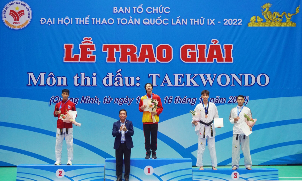 Môn Taekwondo: Võ sĩ Quảng Ninh giành Huy chương Vàng lịch sử