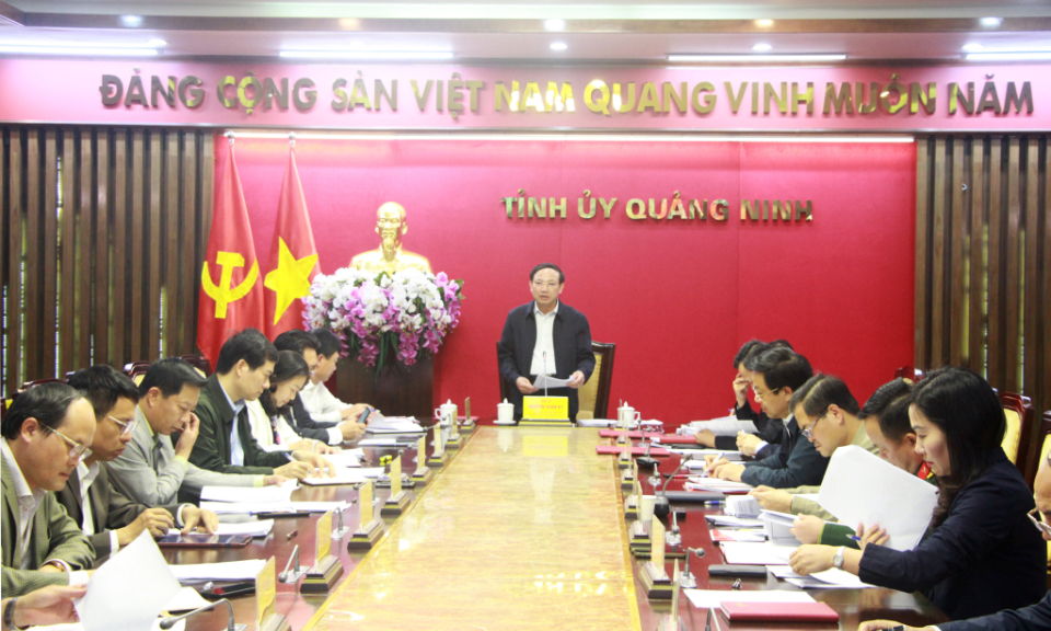 Giao ban Thường trực Tỉnh uỷ