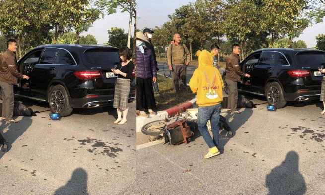 Hà Nội: Va chạm với ô tô Mercedes, người phụ nữ đi xe máy tử vong