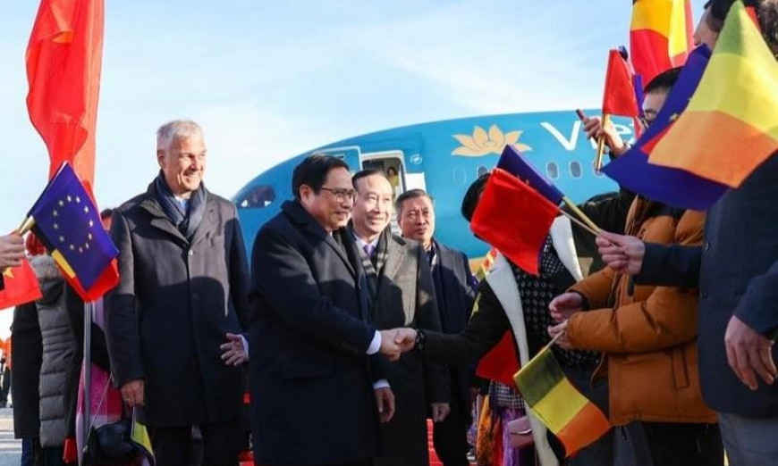 Prime Minister arrives in Brussels for ASEAN-EU commemorative summit, official visit to Belgium