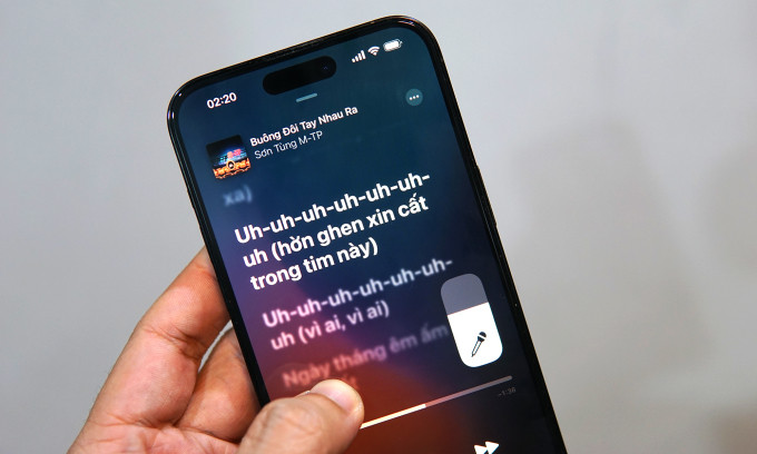 iOS 16.2 thêm tính năng hát karaoke