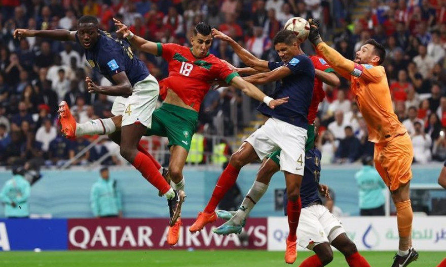 In Pictures: France crush Morocco to enter final
