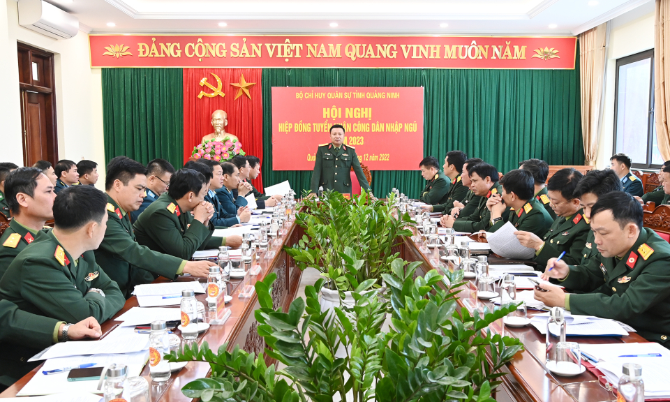 Bộ CHQS tỉnh Quảng Ninh hiệp đồng tuyển nhận công dân nhập ngũ năm 2023