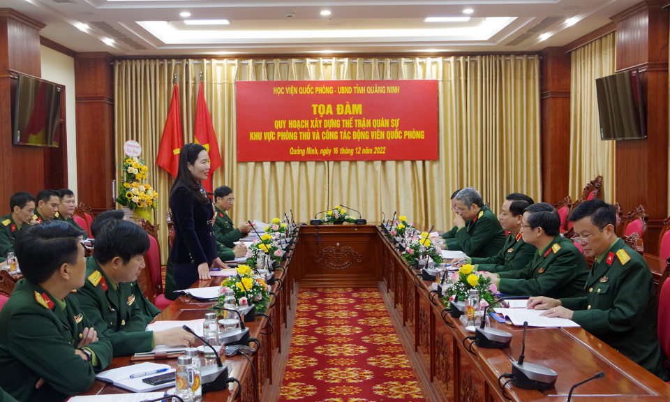 Tọa đàm công tác quốc phòng, quân sự địa phương
