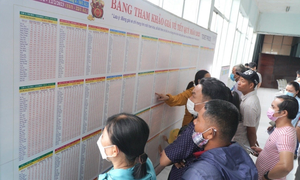 Cháy vé tàu ngày cao điểm Tết Nguyên đán 2023