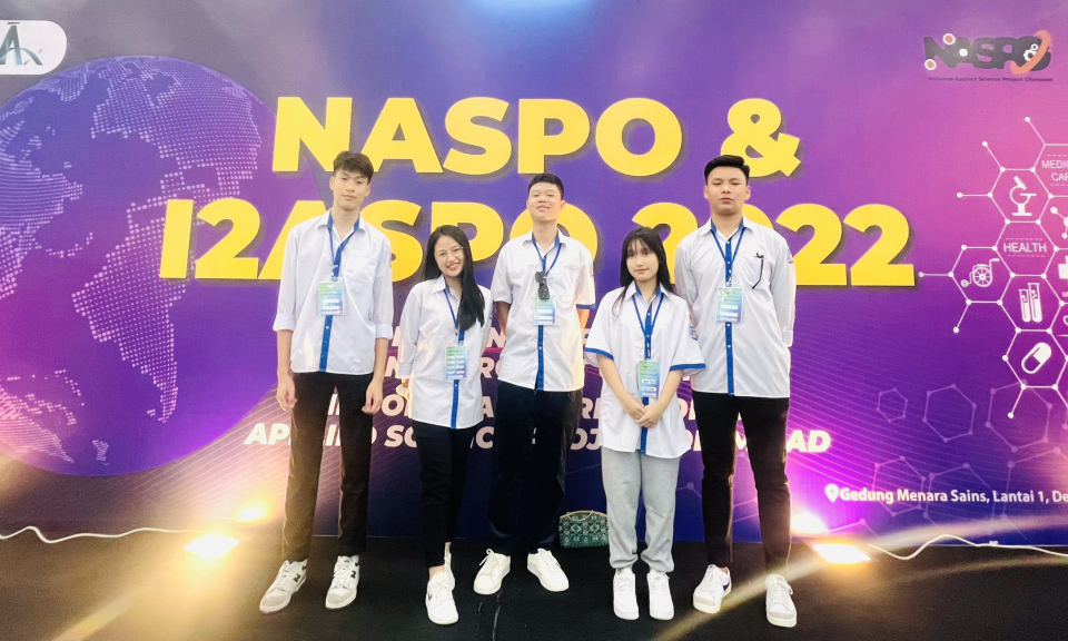 Học sinh Trường THPT Hòn Gai giành Huy chương Vàng Cuộc thi Olympic khoa học Quốc tế Indonesia - I2ASPO 2022