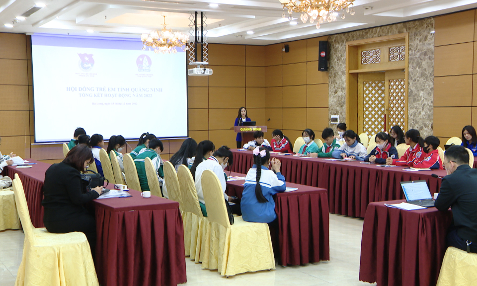 Hội đồng trẻ em tỉnh Quảng Ninh tổng kết hoạt động năm 2022
