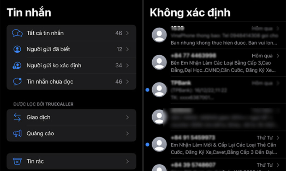 iPhone hỗ trợ lọc tin nhắn rác tại Việt Nam
